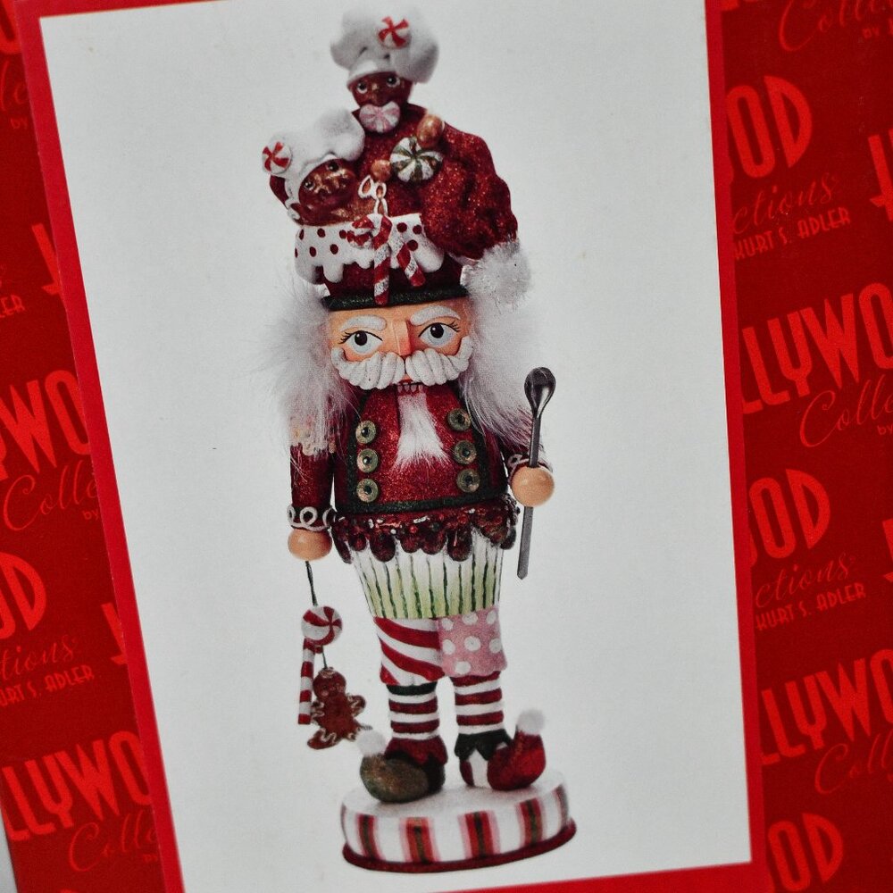 Kurt Adler 18-Inch Hollywood Gingerbread Soldier with Cupcake Body Nutcracker #H